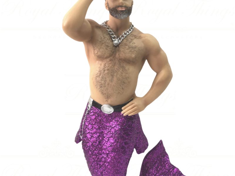 55 55082 December Diamonds Gay Christmas Ornaments Who Is Your Daddy Merman Purple