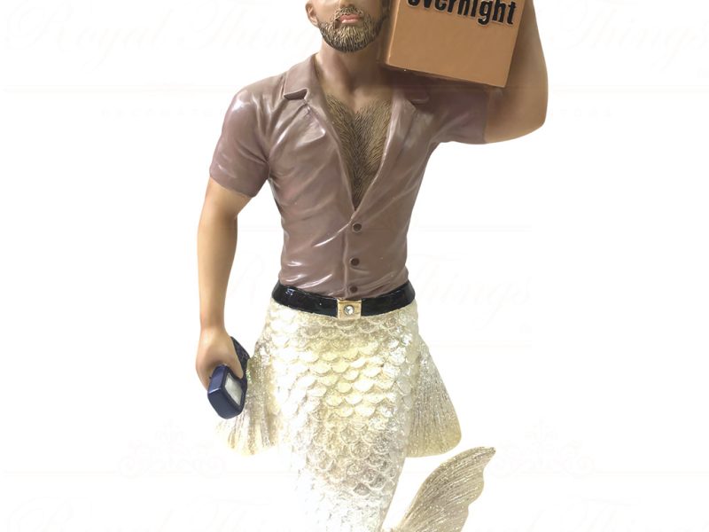 55 55105 December Diamonds Gay Christmas Ornaments Big Package Merman Brown Cream
