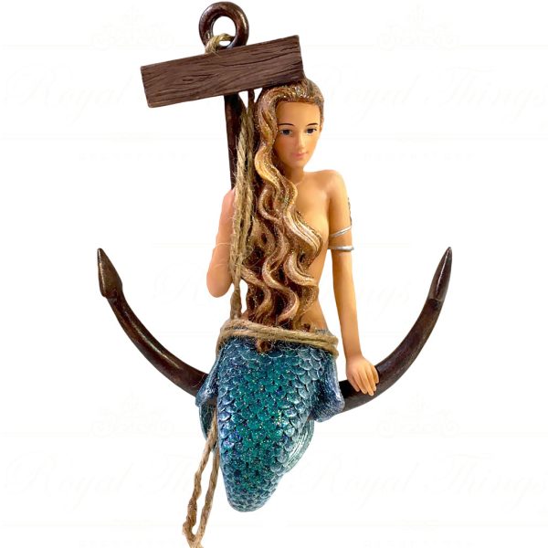 55 55111 December Diamonds Gay Christmas Ornaments A Great Catch Mermaid Blue Black