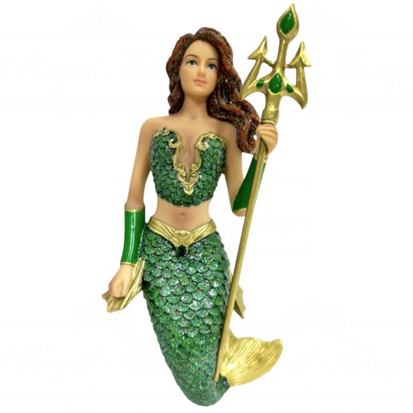 55 55158 December Diamonds Christmas Ornaments Atlantica Mermaid Green Gold