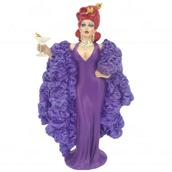 55 55253 December Diamonds Gay Christmas Ornaments What A Drag Queen Anita Martini Purple