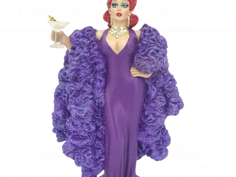 55 55253 December Diamonds Gay Christmas Ornaments What A Drag Queen Anita Martini Purple