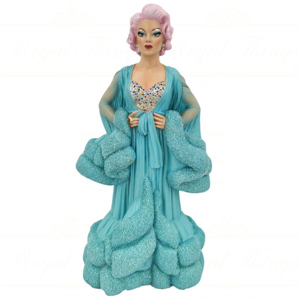 55 55262 December Diamonds Gay Christmas Ornaments What A Drag Queen Connie Lingus Blue