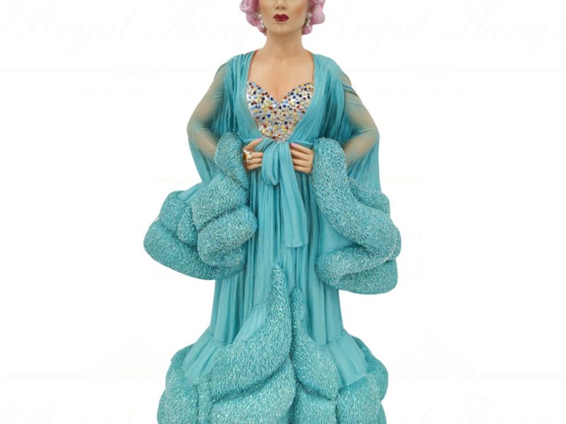 55 55262 December Diamonds Gay Christmas Ornaments What A Drag Queen Connie Lingus Blue