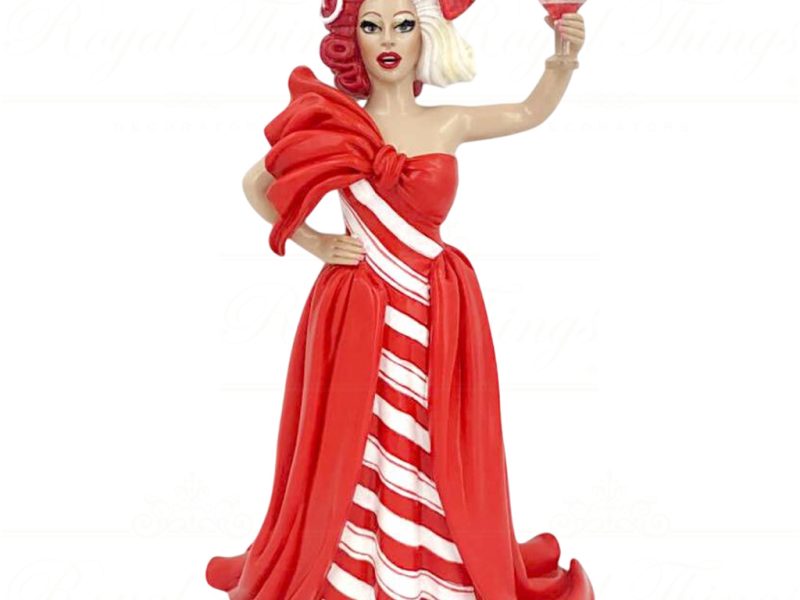 55 55263 December Diamonds Gay Christmas Ornaments What A Drag Queen Kandi Kane Red White