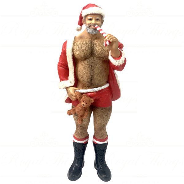 55 55302 December Diamonds Gay Christmas Ornaments Poke The Bear Santa Red White