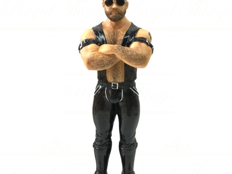 55 55308 December Diamonds Gay Christmas Ornaments Poke The Bear Biker Black
