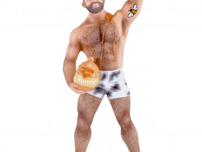 55 55329 December Diamonds Gay Christmas Ornaments Poke The Bear Honey Orange White