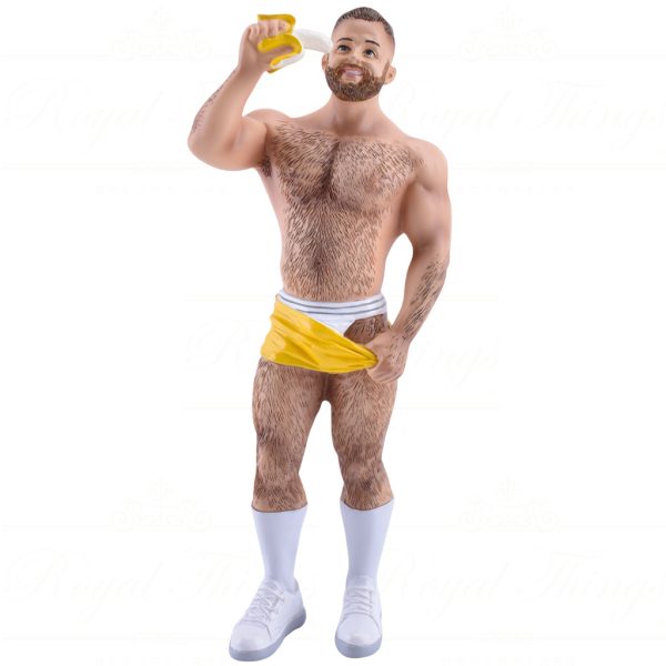 55 55335 December Diamonds Gay Christmas Ornaments Poke The Bear Banana Yellow White