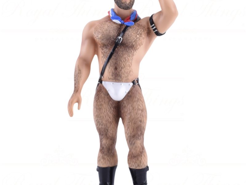55 55337 December Diamonds Gay Christmas Ornaments Poke The Bear Sailor White Black Silver