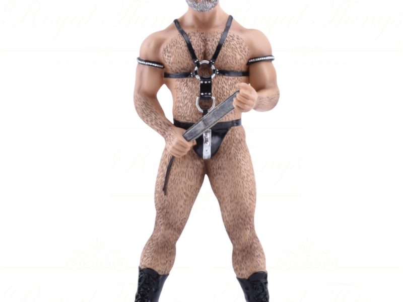 55 55340 December Diamonds Gay Christmas Ornaments Poke The Bear Silver Daddy Black