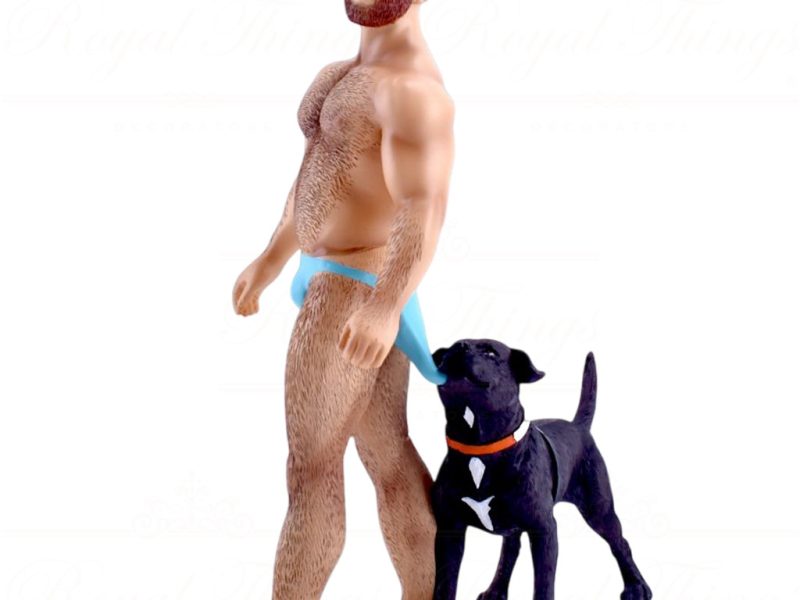 55 55342 December Diamonds Gay Christmas Ornaments Poke The Bear Coppertan Dog Blue Black