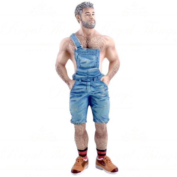 55 55345 December Diamonds Gay Christmas Ornaments Poke The Bear Corn Husk Overall Blue