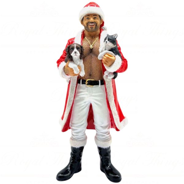 55 55347 December Diamonds Gay Christmas Ornaments Poke The Bear Puss N Paws Santa Red White Black