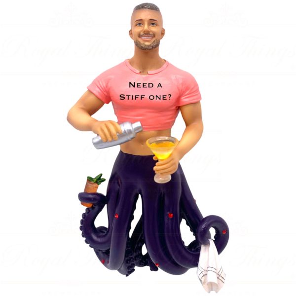 55 55415 December Diamonds Gay Christmas Ornaments Stiff One Octopus Merman Pink Purple