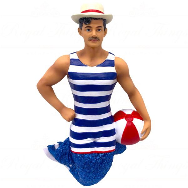 55 55419 December Diamonds Gay Christmas Ornaments Mr Beach Balls Blue White Red