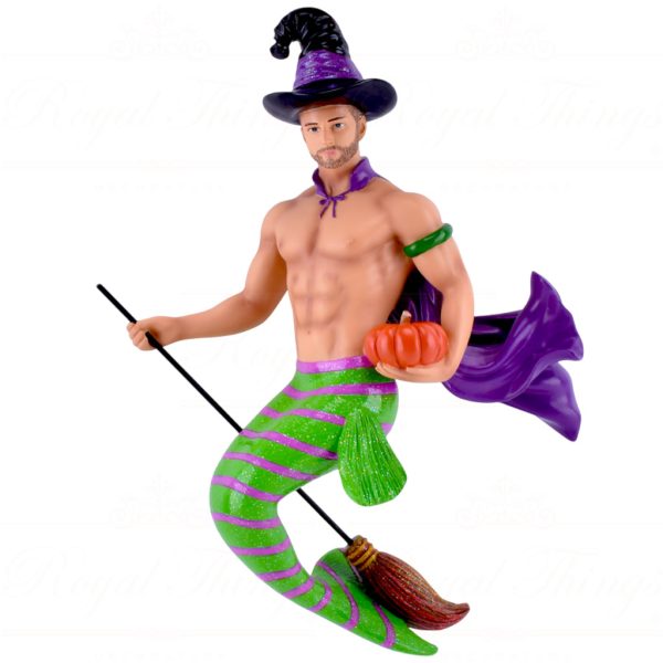 55 55432 December Diamonds Gay Halloween Ornaments Renegade Witch Merman Green Purple