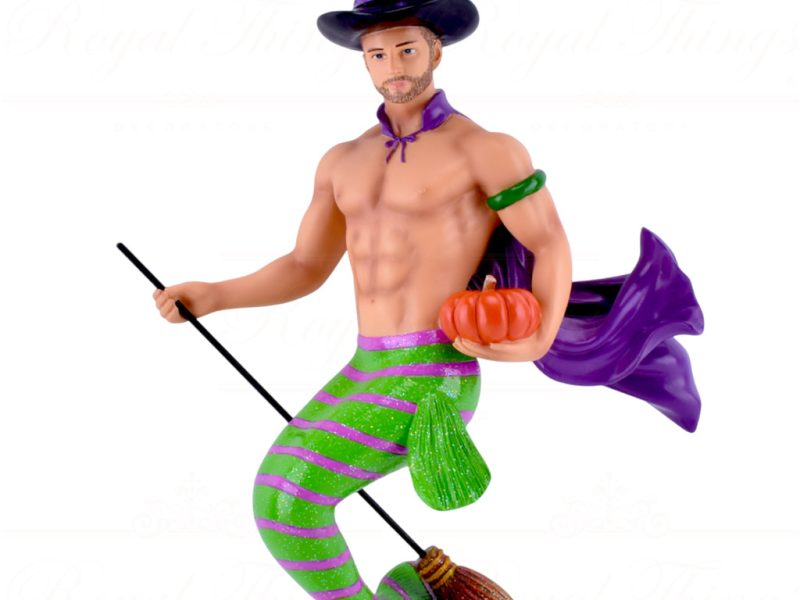 55 55432 December Diamonds Gay Halloween Ornaments Renegade Witch Merman Green Purple