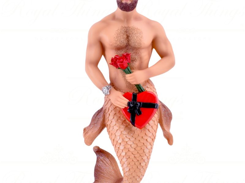 55 55434 December Diamonds Gay Christmas Ornaments Rosebud Merman Red Pink
