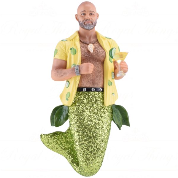 55 55437 December Diamonds Gay Christmas Ornaments Key Lime Daddy Merman Green