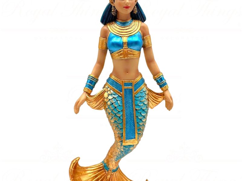55 55466 December Diamonds Christmas Ornaments Queen Of The Nile Mermaid Blue Gold