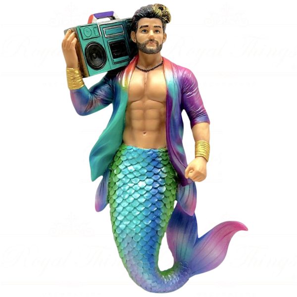 55 55470 December Diamonds Gay Christmas Ornaments Big Booming Box Merman Multi