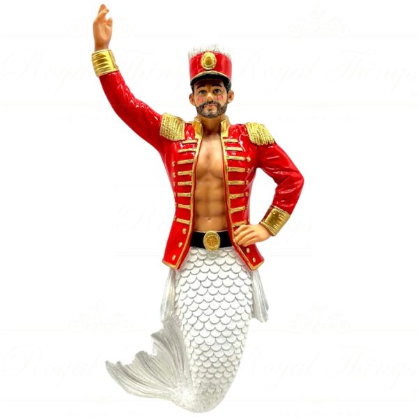 55 55474 December Diamonds Gay Christmas Ornaments Nut Cracker Merman Red Gold