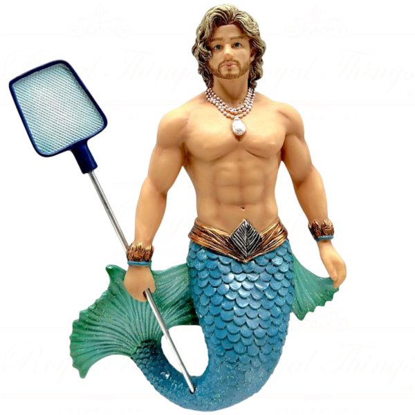 55 55476 December Diamonds Gay Christmas Ornaments Cabana Rent Pool Boy Merman Blue Green