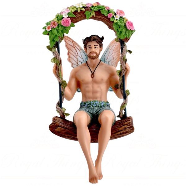55 55480 December Diamonds Gay Christmas Ornaments Peter On Swing Fairy Green Brown