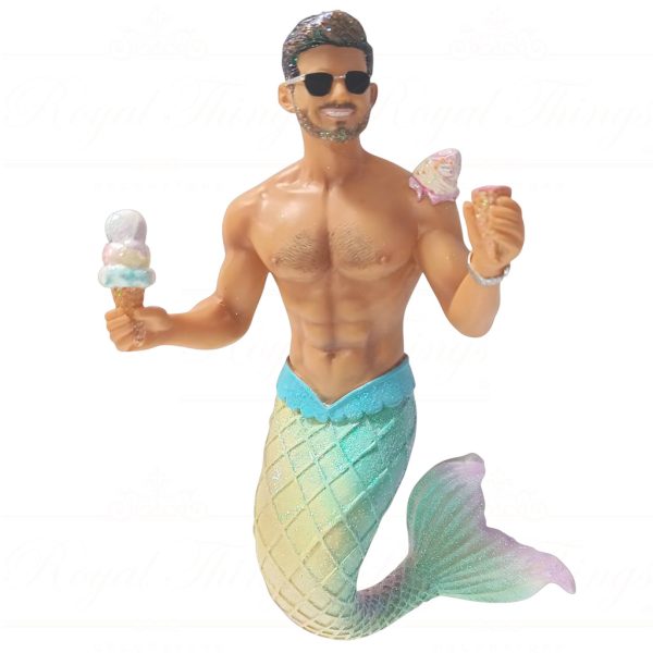 55 55513 December Diamonds Gay Christmas Ornaments Creamtastrophe Merman Blue Pink