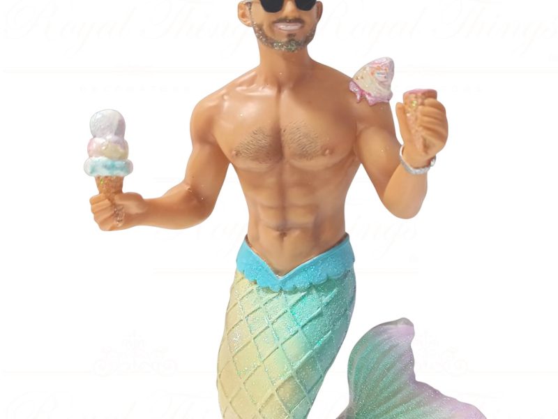 55 55513 December Diamonds Gay Christmas Ornaments Creamtastrophe Merman Blue Pink