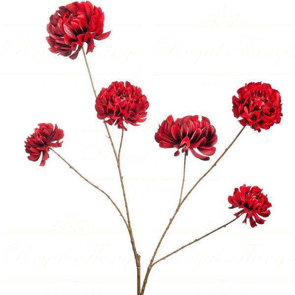 Al 68110 Goodwill Branches Dahlia Flowers Stem Red