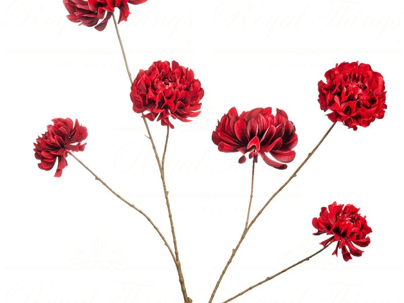 Al 68110 Goodwill Branches Dahlia Flowers Stem Red