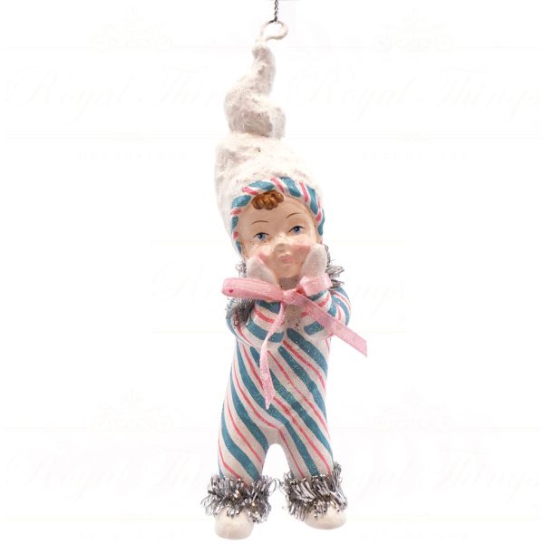 B 10252 Goodwill Christmas Ornaments Dairy Queen Cute Kid Ornament Pink Blue Brown Detail1