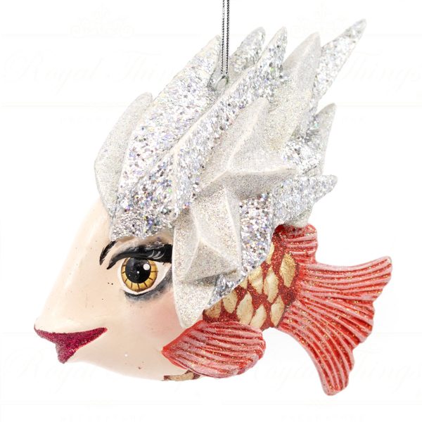 B 10263 Goodwill Christmas Ornaments Crazy Concert Lady Gaga Star Fish Ornament Pink Red Silver Detail2