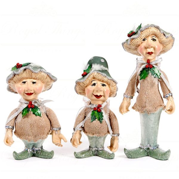 B 30002 Goodwill Christmas Decorative Items Mister Mushroom Gnome Beige Green