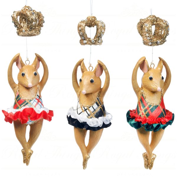 B 30168 Goodwill Christmas Ornaments British Royal Bettina Ornament Black Green Red