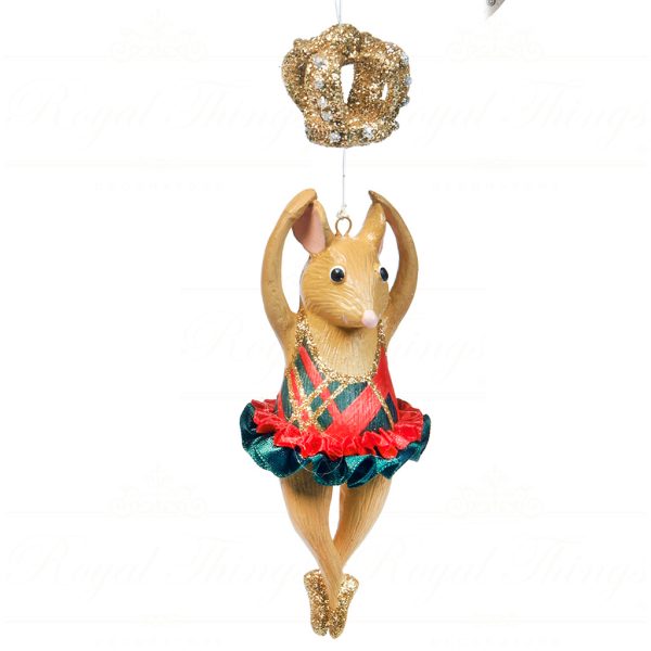 B 30168 Goodwill Christmas Ornaments British Royal Bettina Ornament Black Green Red Detail2
