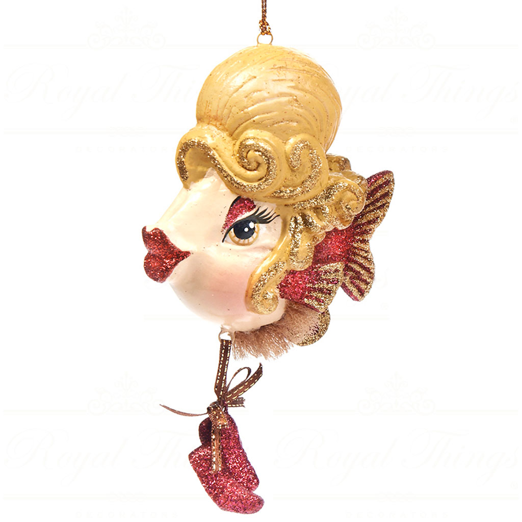 B 30361 goodwill christmas ornaments ballerina lady fish ornament champagne gold pink detail3 B 30361 Goodwill Christmas Ornaments Ballerina Lady Fish Ornament Champagne Gold Pink Detail3