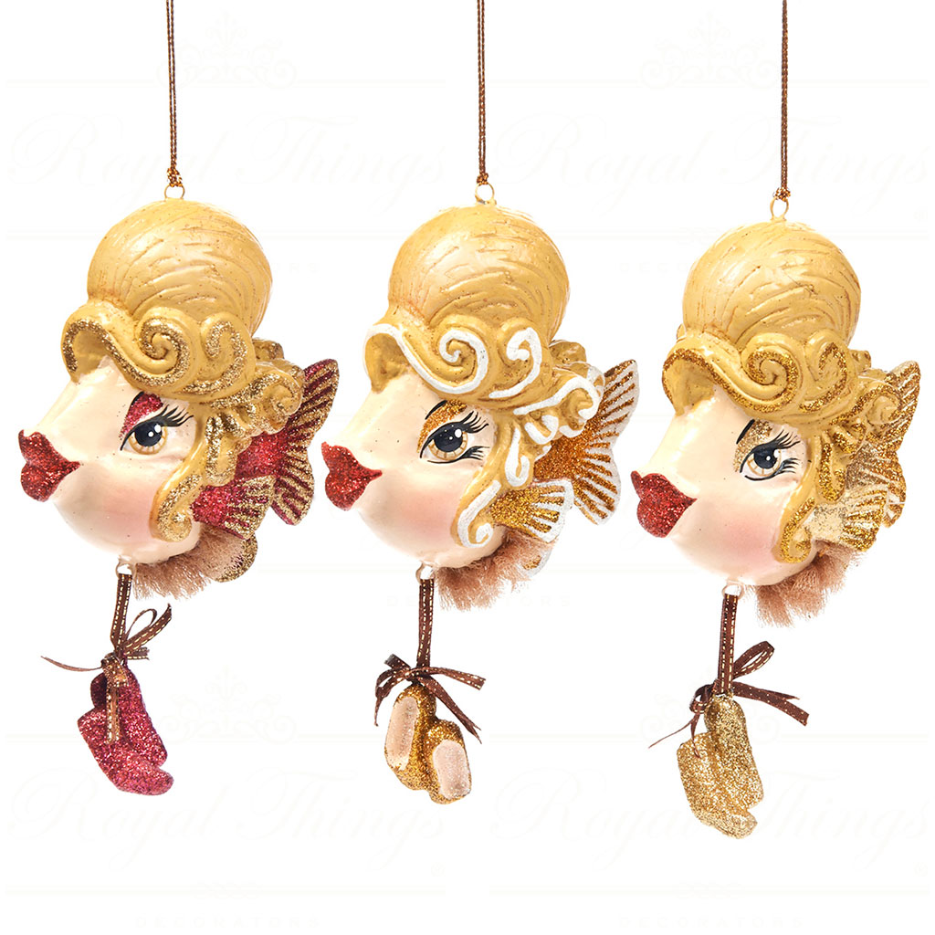 B 30361 goodwill christmas ornaments ballerina lady fish ornament champagne gold pink B 30361 Goodwill Christmas Ornaments Ballerina Lady Fish Ornament Champagne Gold Pink