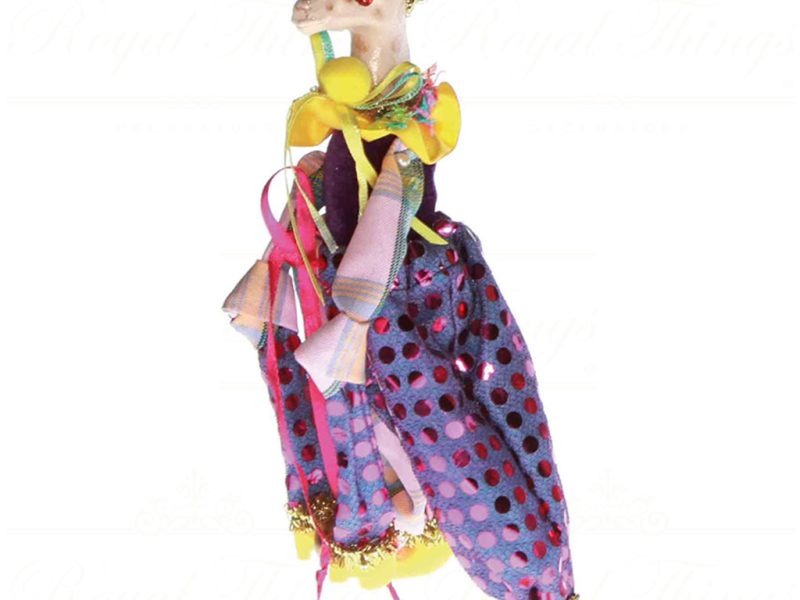 B 31505 Goodwill Christmas Ornaments Cirque Magique Animal Candy Bag Ornament Purple Pink Yellow Detail1
