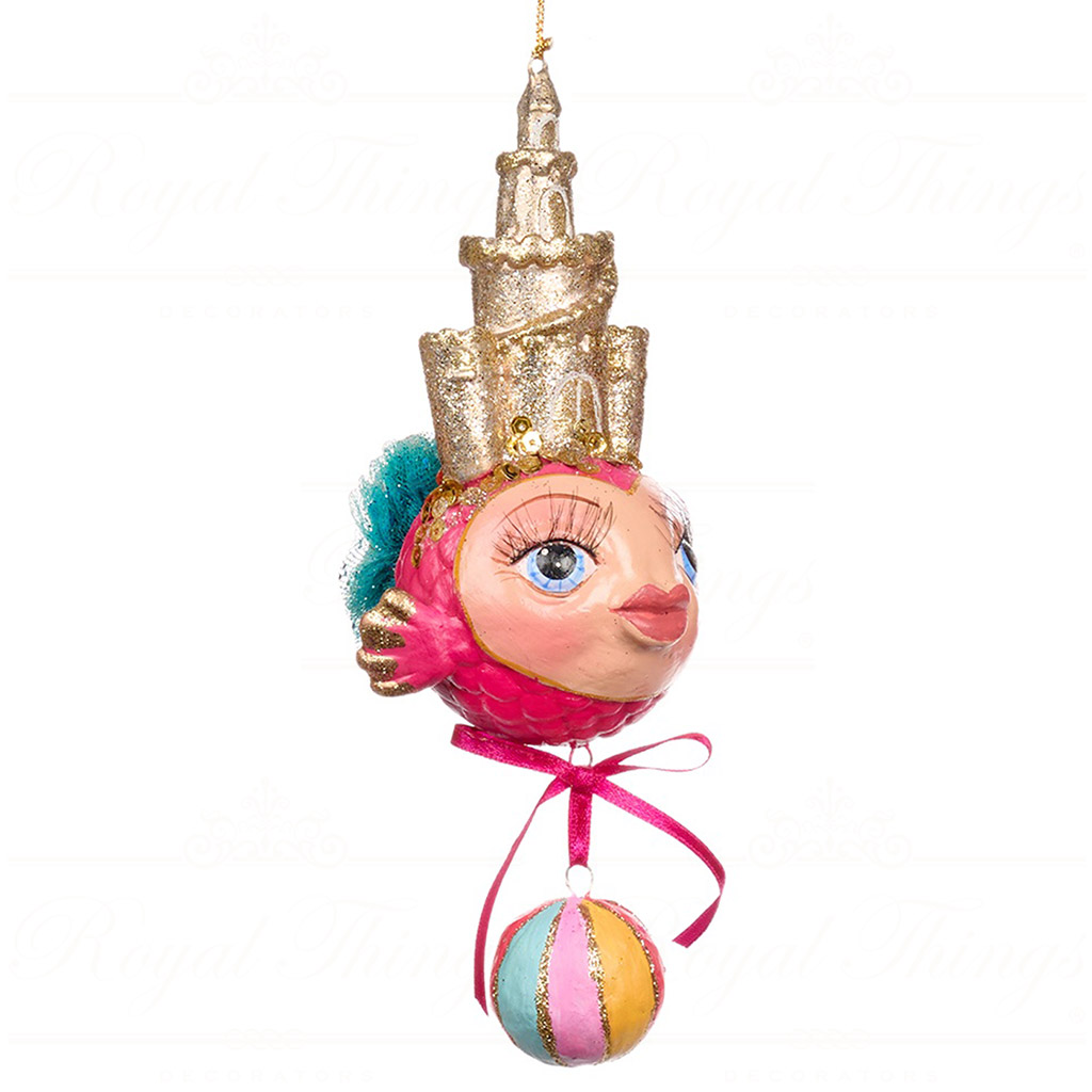 B 86100 goodwill christmas ornaments getaway sandcastle puffer fish ornament multi pink B 86100 Goodwill Christmas Ornaments Getaway Sandcastle Puffer Fish Ornament Multi Pink