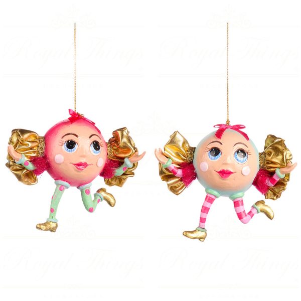 B 86751 Goodwill Christmas Ornaments Trendy Candy Wrapping Candy Ornament Pink Blue