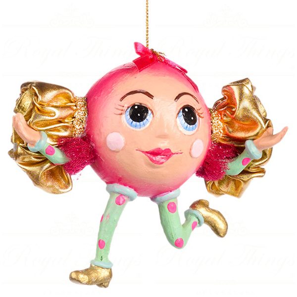 B 86751 Goodwill Christmas Ornaments Trendy Candy Wrapping Candy Ornament Pink Blue Dots