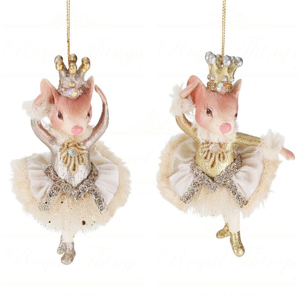 B 87207 Goodwill Christmas Ornaments Regal Winter Bettina Ornament Gold Cream