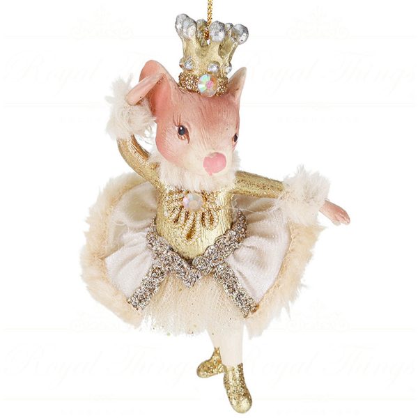 B 87207 Goodwill Christmas Ornaments Regal Winter Bettina Ornament Gold Cream Vari Goldbody