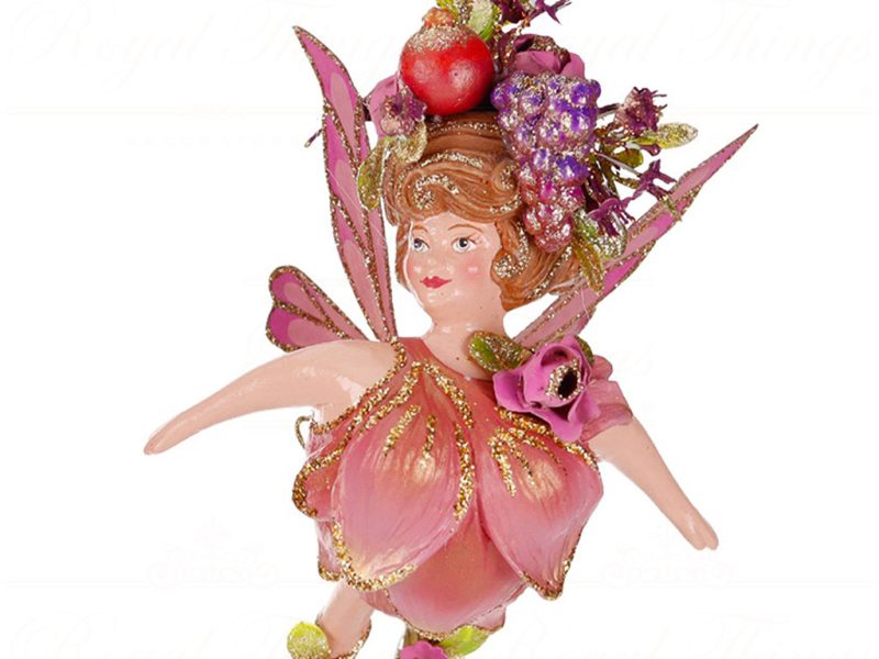 B 87250 Goodwill Christmas Ornaments Banquet Chubby Fairy Ornament Pink Purple Vari B