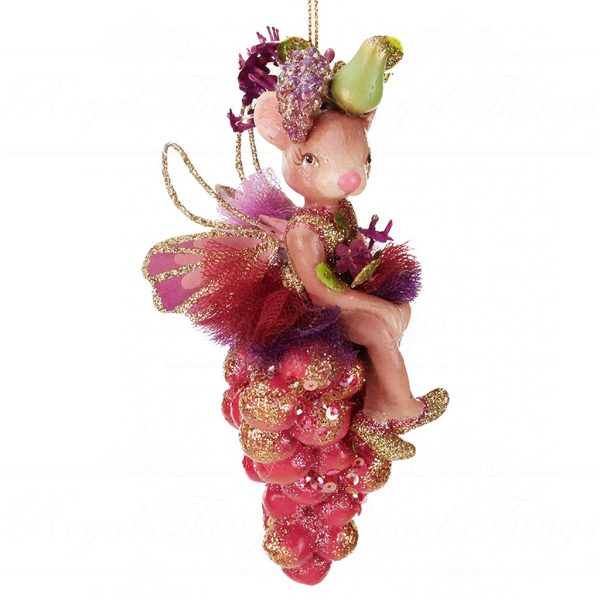 B 87253 Goodwill Christmas Ornaments Banquet Bettina Grape Ornament Pink Purple Vari B