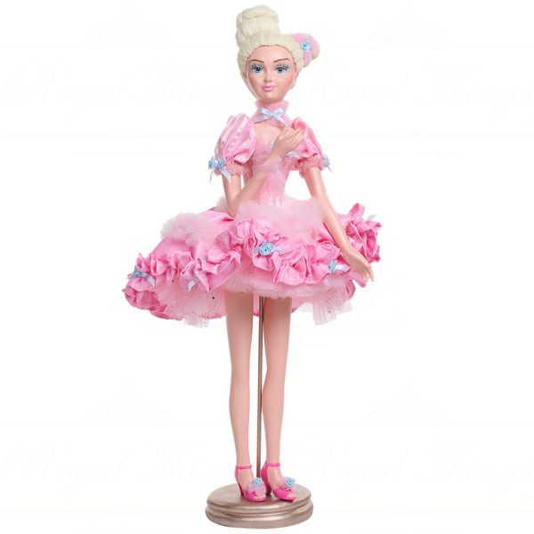B 87451 Goodwill Christmas Dolls Cotton Candy Carnival Standing Doll With Box Pink