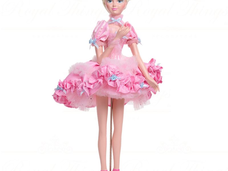 B 87451 Goodwill Christmas Dolls Cotton Candy Carnival Standing Doll With Box Pink